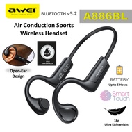 AWEI A886BL Wireless Bluetooth Headset Air Conduction Sports Jogging Gym