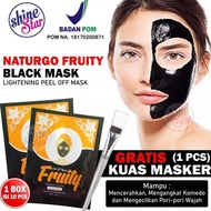 [ 1 Box 10 Pcs ] Bpom Masker Wajah Fruity Naturgo / Masker Lumpur