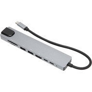 Oem USB Type-C Hub to 4K HDM RJ45 USB 3.0 SD/TD Card Reader PD 8-in-1 Multifunction Adapter
