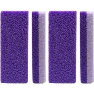 4 Pcs Foot Exfoliator Pedicure Tool Foot Callus Remover Scrubber (Purple)