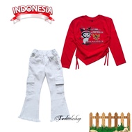 Merdeka Anomali Suit Wanset Children 17 August Ballerina Couple Girl 2025 Oneset Hut Ri Ke80 Kids Au