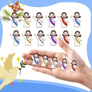 Easter Heart-shaped Encouragement Cartoon Jesus Figurines Pvc T2t6