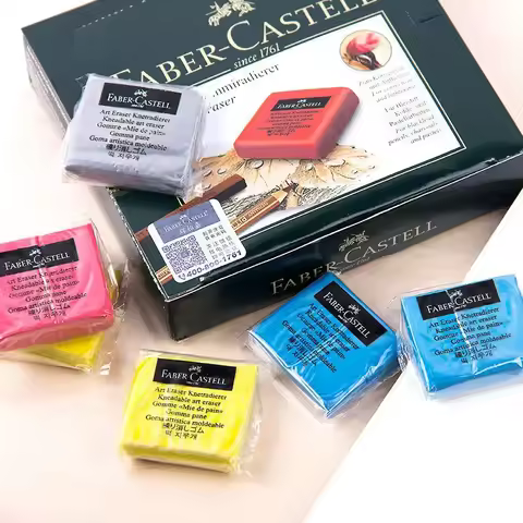 Faber-Castell Plasticity Rubber Soft Art Eraser Wipe Highlight Kneaded Rubber For Art Pianting Desig