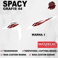 MESIN Honda Spacy g44 Sticker - Honda Spacy g44 Decal Sticker (ALREADY CUT NEAT PRECISION MACHINE)