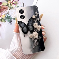 เคส A38สำหรับ Oppo เคส CPH2579หรูหราพิมพ์ลายต้นผีเสื้อเคสซิลิโคนนิ่มสำหรับ Oppo A18 A 38 OppoA18เคสก