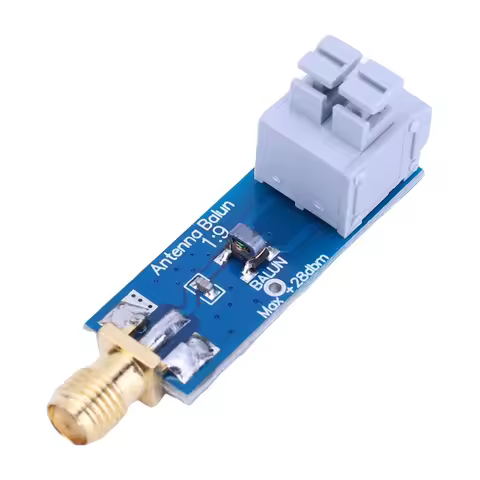1/9 HF Antenna Balun RTL-SDR 160M-6M Balun Frequency Band Long Wire HF Antenna with Antenna Input Pr