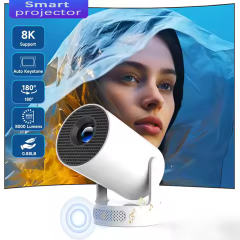 HY300 Ultra 8K Wifi6 Projector 290ANSI Android 11 Dual WIFI Allwinner H713 BT5.0 1280*720P Home Cine