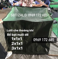 Bể bạt nuôi dế có lắp lưới đậy khô thoáng