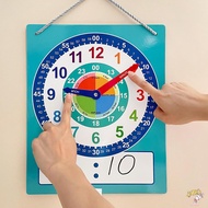 Writable Dry Erase Learning Clock Clocks and Time Teaching Aids Kids' Educational Kit for Teachers T
