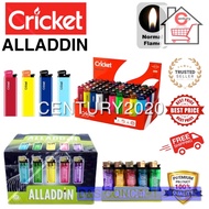 ALLADDIN & CRICKET Lighter Disposable Gas Lighter Transparent Colorful Flint 1box