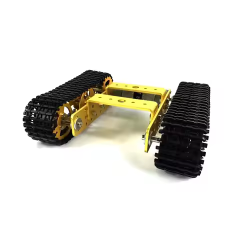 Tank Chassis with Motor Suspension All Metal Tank Robot Kit Coding Motor Intelligent Robot Car