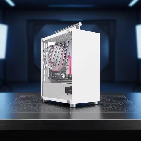 METALFISH T40 Mini ITX Case 7L Acrylic Or Mesh Side Panel and Portable Handle Support SFX PSU/206mm 