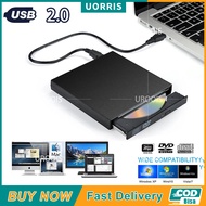 CD ROM Drive External / External USB3.0 DVD RW CD Writer Slim Optical Drive Burner Reader Player Tra