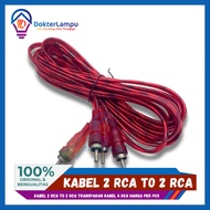 2 RCA to 2 RCA Transparent Cable 4 RCA Cable PRICE PER PCS