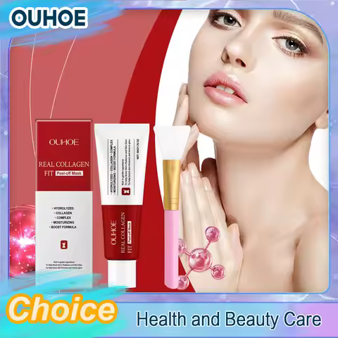 Collagen Peel off Mask Tighten Antioxidant Reduce Wrinkle Blackhead Soothe Exfoliate Moisturizing Li