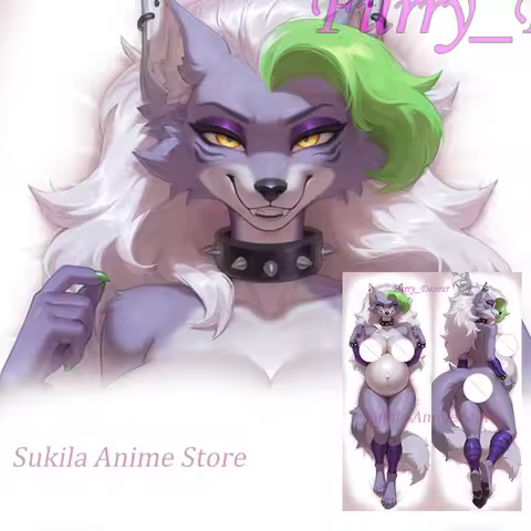 Dakimakura Pregnant Roxanne Wolf Anime Body Pillow Cover Double-Sided Print Life-Size Pillowcase