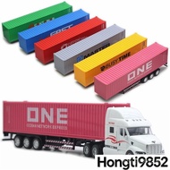 1:48 Simulation Large Truck Toy Car Model Alloy Diecast Transport Container Vehicle Car For Boy Gift