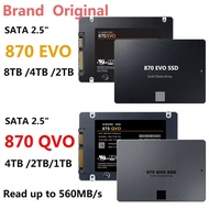 2024 Original SSD 1TB 870 QVO/EVO 500GB 250GB Internal Solid State Disk 2T 4T HDD Hard Drive SATA 3 2.5 For Laptop Computer/PS5