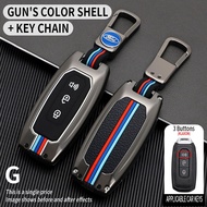 For Ford Territory Ranger T6 T7 WL Fiesta Everest Remote Car Key Cover Metal Key Fob Shell Accessori