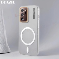 Luxury Slim Matte Half Transparent Phone Casing Compatible For Samsung Galaxy Note 20 Ultra Magnetic