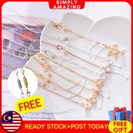 【FREE MAGNET】PEARL MASK EXTENDER Mask Chain Mask Adapter 2 in 1 Hijab Mask | Tali Rantai Mask Tudung Hijab