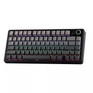 AULA | AULA F75 MAX คีย์บอร์ดไร้สายพร้อมปุ่มหน้าจอ TFT 75% ANSI เค้าโครงแบบมีสาย/บลูทูธ/ 2.4G E-spor