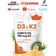 new TK Hot-selling Vitamin D3K2 2-in-1 Supplement Virgin Coconut Oil Soft Capsule Source Factory OE 