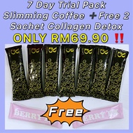 BCoffee Slimming Coffee 7day trial pack Free 2 Sachet Collagen Detox Only RM69.90 ‼️