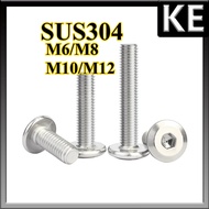 Phillips Screw 304 Stainless Steel Furniture Bed Table Chair DIY Skru M6/M8/M10 * L6-120mm  【KE-FAST
