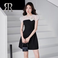 RẬP - Đầm Cổ Tròn Đính Hoa Voan Thân Xòe - PERLITE 11