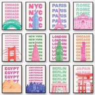 Trendy Travel Chicago New York San Francisco London Paris Rome Japan Amsterdam Berlin Egypt Miami Pr