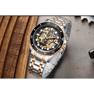 Jam Tangan Pria Belleda 9352 Rantai Otomatis Business Waterproof Casual