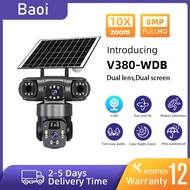 Boai 2 lens 3 lens V380PRO plug-in CCTV Solar CCTV Security IP camera supports SIM card connection