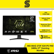 MSI MAG 272F X24 27" FHD 240hz Rapid IPS Gaming Monitor