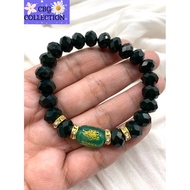 Tai Sui witn Army Green Crystal Bracelet