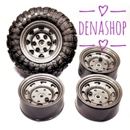 1.5" 1.5" inch metal beadlock rims with 8 spokes for RC hex 12mm for WPL MN99 trx4 etc.