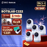 Combo of 5 BOTSLAB C222 Indoor Cameras with 360 Rotation - Video - Conversation - Night Vision