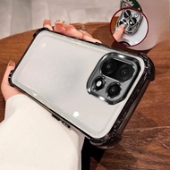 For OnePlus 15 Plating Lens Protection Film Phone Case For OnePlus 15 1+15 Four Corners Anti-shock P