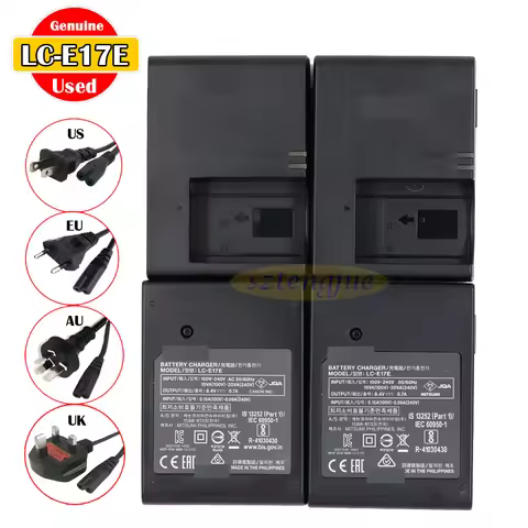 Used Genuine LC-E17E Charger For Canon EOS 750D 760D M3 M5 M6 M6II 200D 200DII 850D T6s T6i T7i SL2 