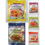 Action One A1 Instant Curry Paste / Rendang Sauce — Ready-to-Cook Malaysian Curry (Fish / Chicken / 