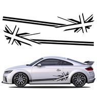 Car Racing Stripes Graphics Side Door Sticker Vinyl Decal Auto Accessories For Audi TT 8N MK1 MK2 8J
