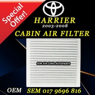 TOYOTA HARRIER ACU30 2003-2008 YEAR OEM CABIN AIR FILTER (FIBRE) (CAR AIRCOND SYSTEM) BLOWER AIR FIL