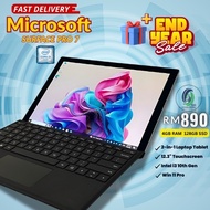 Microsoft Surface Pro 7 i3 10th Gen | 12.3" Touch | 4GB 128GB SSD | Win11 Pro | 2-in-1 Laptop Tablet