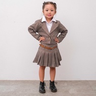 LITTLE GLAM BUNDLING - Lizbeth Crop Blazer Set Anak + Icelyn Crop Top