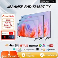 JEAANSP TV 32/40/43/46/50 inch Smart TV Android TV / WiFi / MYTV/DVB-T2 Bluetooth Netflix Youtube