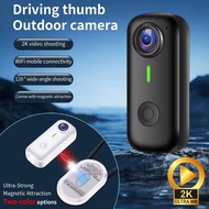 2K Mini Camera Magnetic Wearable Cam 120° Wide-Angle Shooting Portable WIFI Action Thumb Cam for Cas