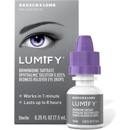 LUMIFY Redness Reliever Eye Drops, For Whiter & Brighter Looking Eyes, 0.25 Fl Oz (7.5 mL)