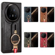 MagicV5 Casing Case For Honor Magic V5 Magic V3 Magic V2 Magic VS2 Crazy Horse Ring Wristband Rope M