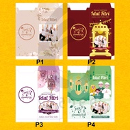 EID AL-FITR ENVELOPE CUSTOM ANGPAU/ CAN BE GIVEN NAME AND PHOTO NON-FOLDING MONEY/