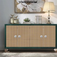 TONFASHION Wall Sticker, Self-adhesive  Rattan Wallpaper, PVC Removable Waterproof Furniture Renovat